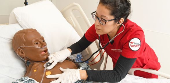 BSN nursing program class at the University of St. Thomas in Houston, Texas