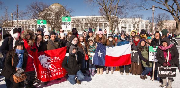 University of St. Thomas Campus Ministry at March for Life in Washington, D.C.