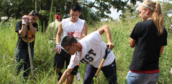 President's Day of Service at University of St. Thomas in Houston, Texas
