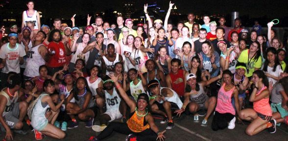 Zumba glow party at the University of St. Thomas in Houston, Texas