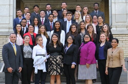 University of St. Thomas - Houston Cameron School of Business group of students and professors