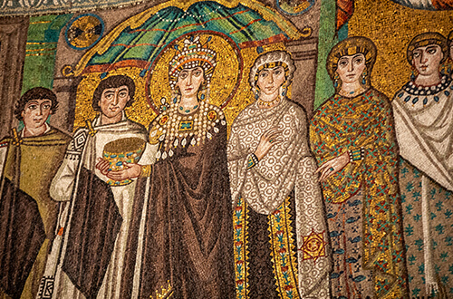 Interior of Basilica of San Vitale, Ravenna, Italy