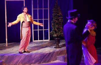 Several University of St. Thomas - Houston students perform in a Drama production