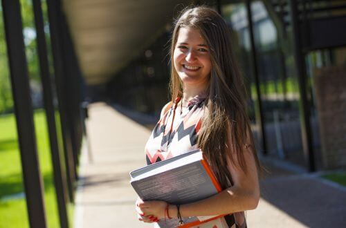 University of St. Thomas - Houston MSF Master of Science in Finance student on campus