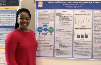 Psychology major presents at University of St. Thomas - Houston Research Symposium