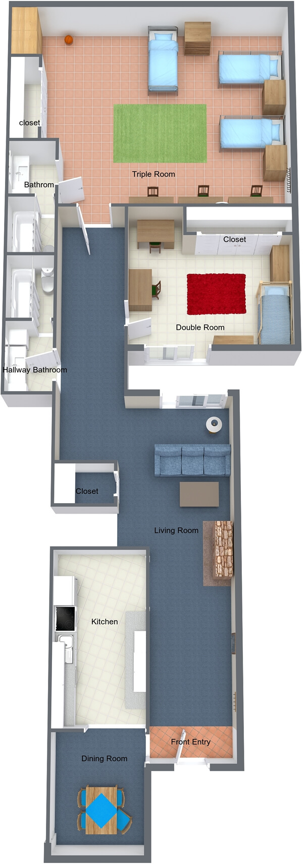 Clare Hall floor plan