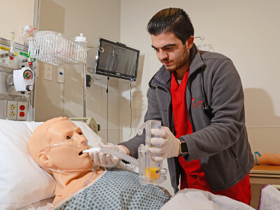University of St. Thomas - Houston Master of Science in Nursing Degree Program Healthcare & Nursing Simulation concentration - RN in lab