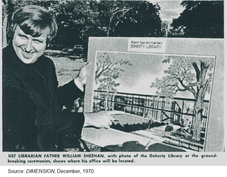 UST Librarian father William Sheehan