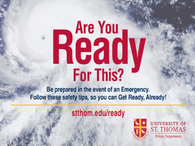 UST Alerts, Be Ready graphic
