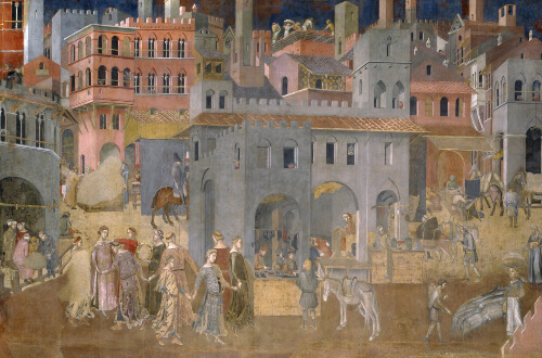 Ambrogio_Lorenzetti_-_Effects_of_Good_Government_in_the_city_-_Google_Art_Project 500x330