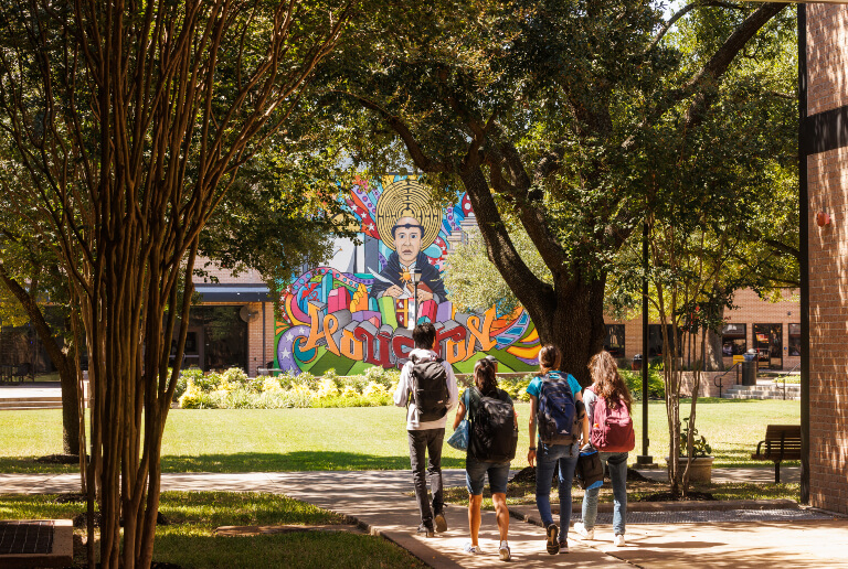 UST Mural with Students